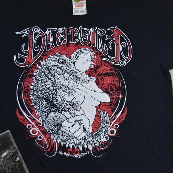 Deadbird S shirt and CD "the head and the heart" sludge doom from Arkansas - Picture 3 of 14